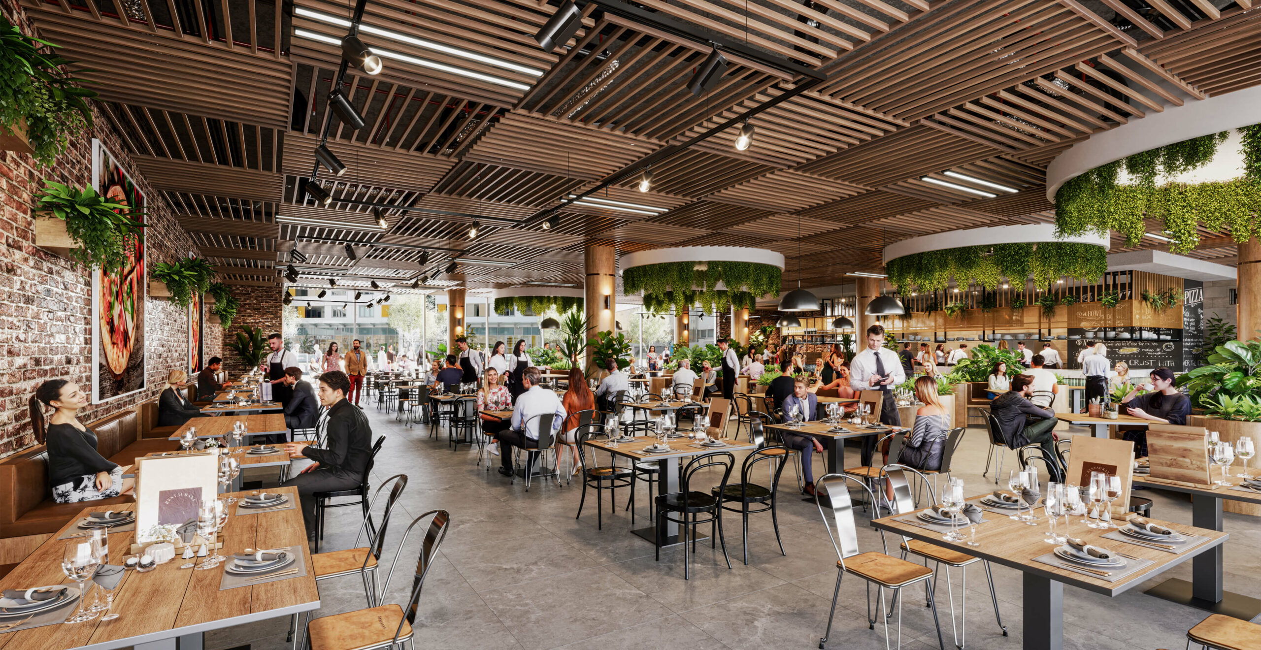 AQ Pizza Restaurant CGI